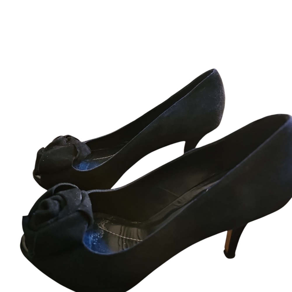 Kate Spade‎ Black Peep Toe Heels - Picture 3 of 4